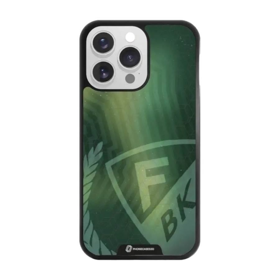 Phonecases3D iPhone 13 Pro Färjestad BK 3D mobilcover, sort billede 1