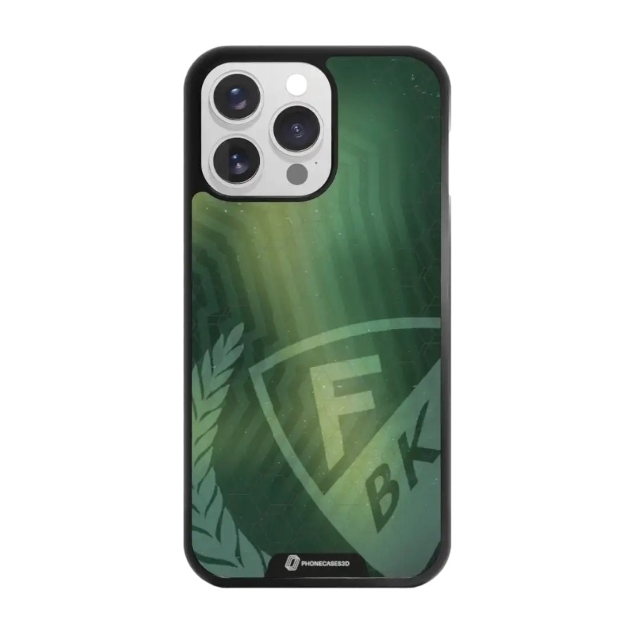 Phonecases3D iPhone 16 Pro Max Färjestad BK 3D mobilcover, sort billede 1