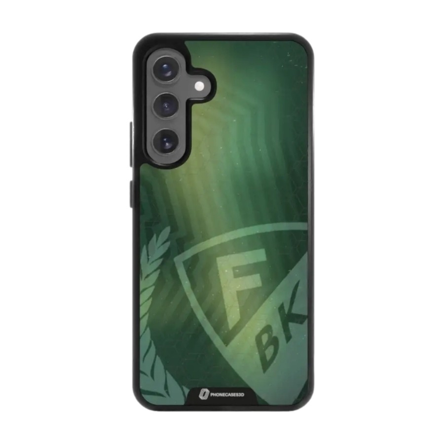 Phonecases3D Samsung Galaxy S25+ Färjestad BK 3D mobilcover, sort billede 1