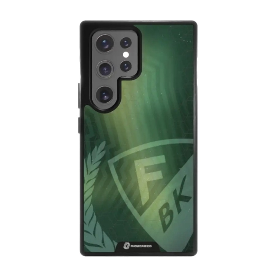 Phonecases3D Samsung Galaxy S25 Ultra Färjestad BK 3D mobilcover, sort billede 1