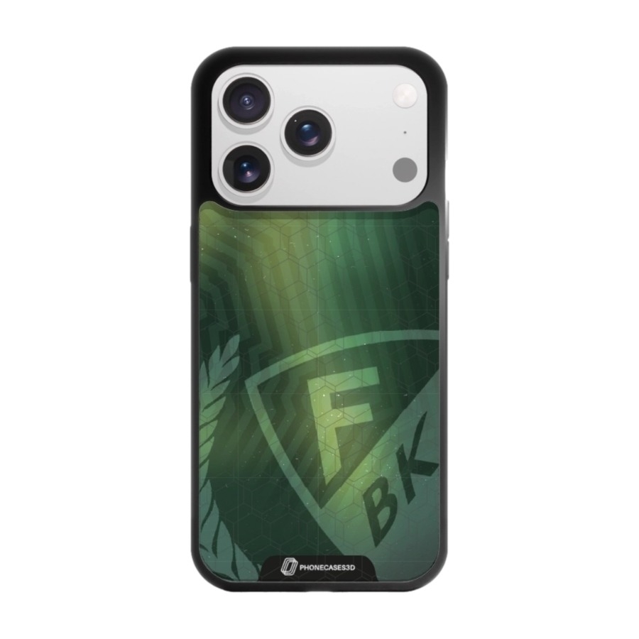 Phonecases3D iPhone 17 Pro Färjestad BK 3D mobilcover, sort billede 1