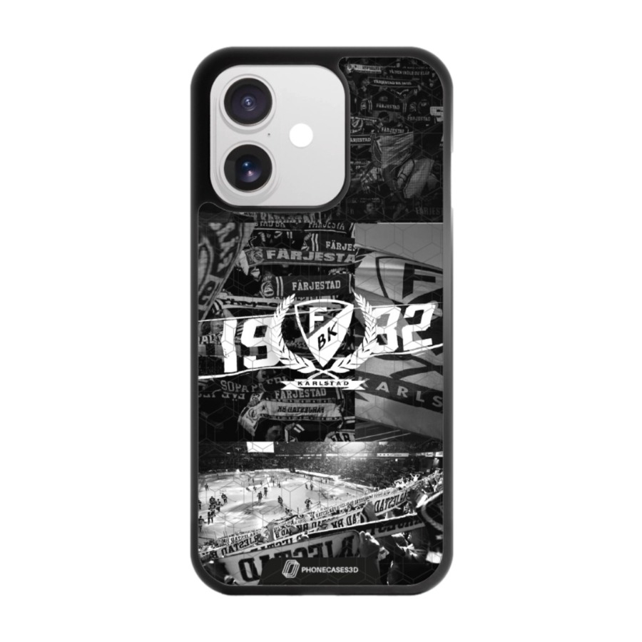 Phonecases3D iPhone 17 Färjestad BK 3D mobilcover, sort billede 1
