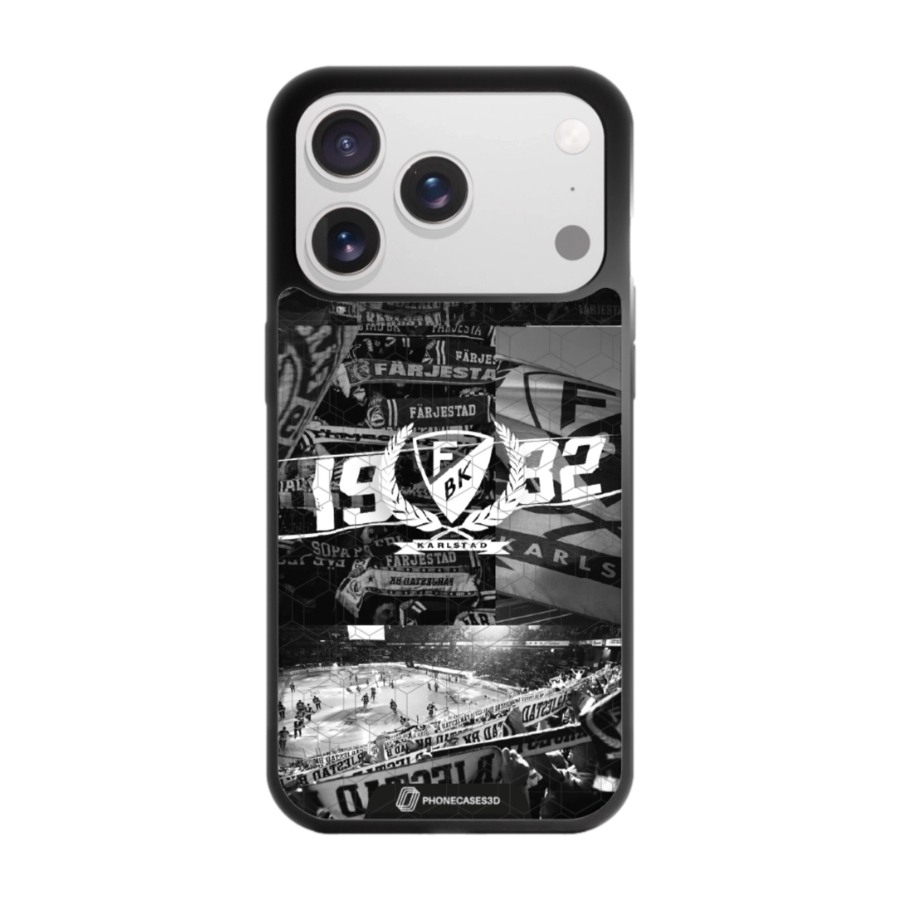Phonecases3D iPhone 17 Pro Max Färjestad BK 3D mobilcover, sort billede 1