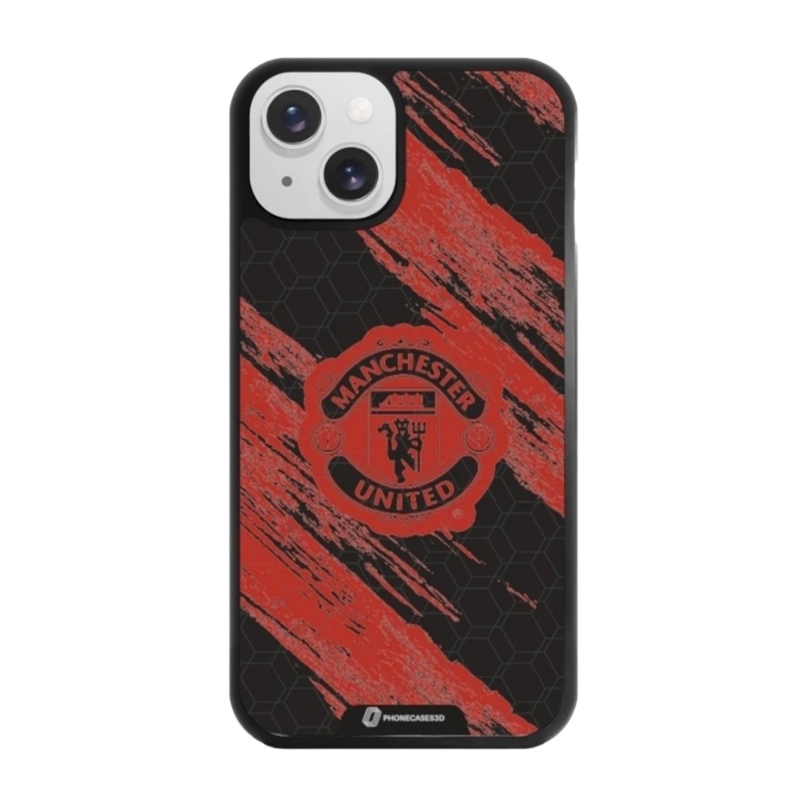 Phonecases3D iPhone 13 Manchester United FC 3D mobilcover, sort billede 1