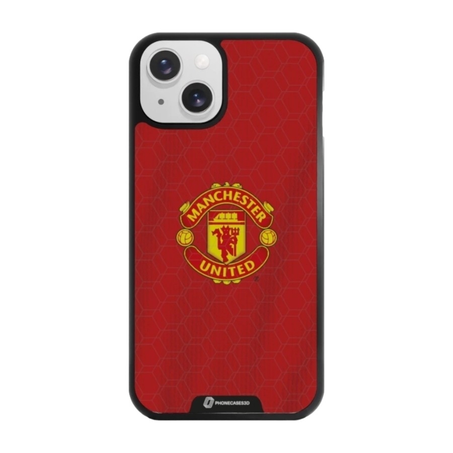 Phonecases3D iPhone 13 Manchester United FC 3D mobilcover, sort billede 1