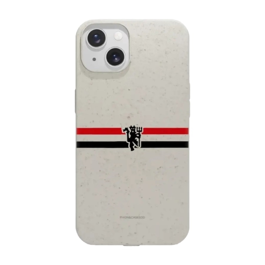 Phonecases3D iPhone 13 Manchester United FC komposterbart cover, hvid billede 1