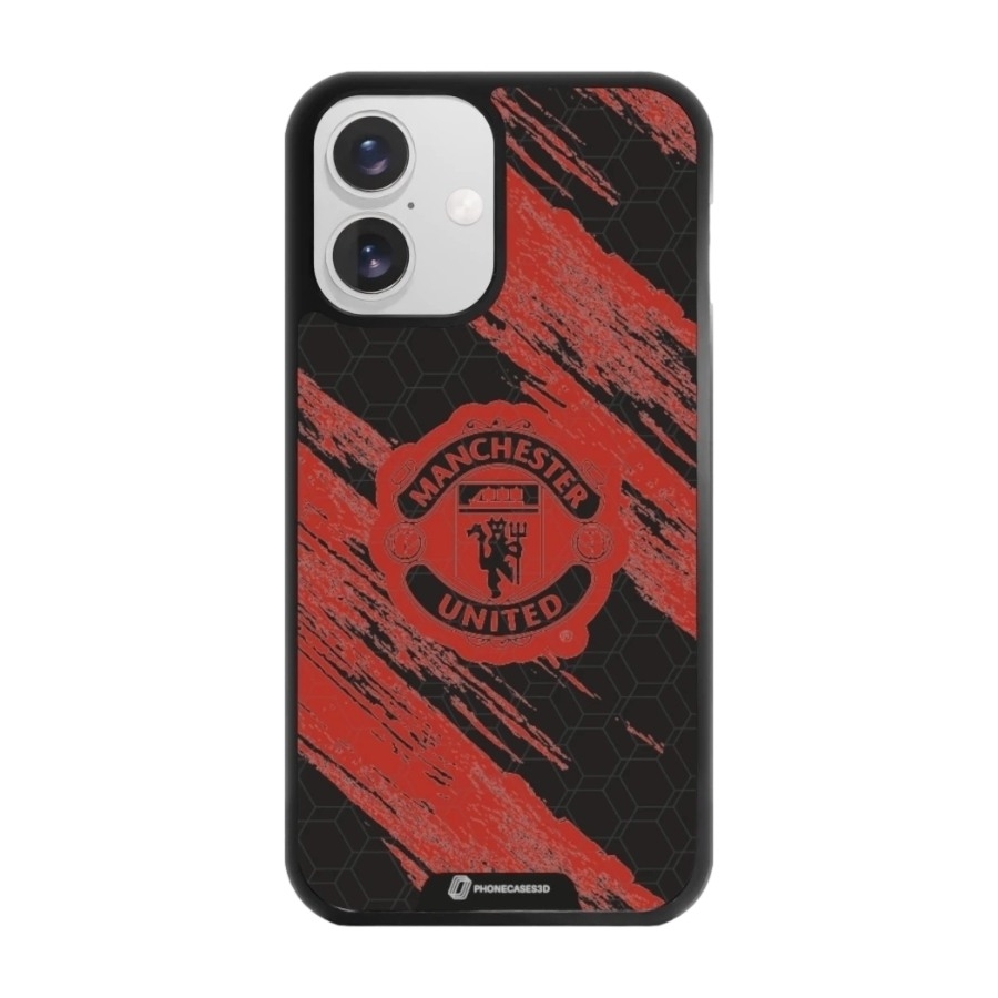 Phonecases3D iPhone 16 Manchester United FC 3D mobilcover, sort billede 1