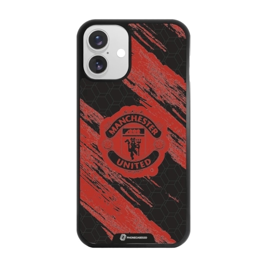 Phonecases3D iPhone 16 Plus Manchester United FC 3D mobilcover, sort billede 1