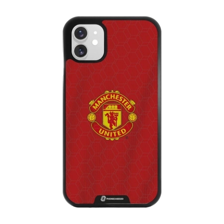 Phonecases3D iPhone 11 Manchester United FC 3D mobilcover, sort billede 1