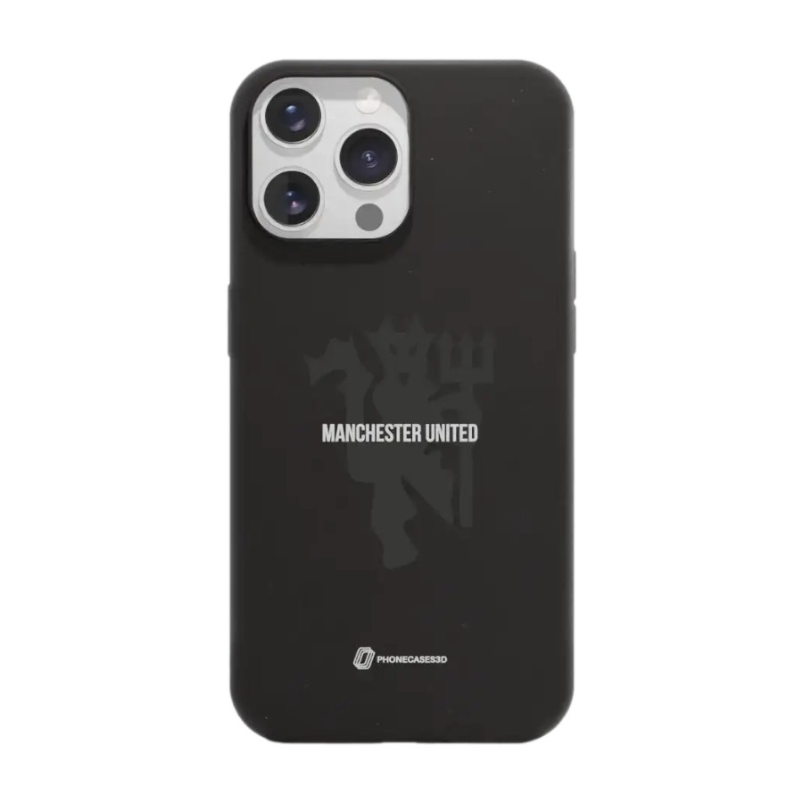 Phonecases3D iPhone 14 Pro Manchester United FC komposterbart cover, sort billede 1