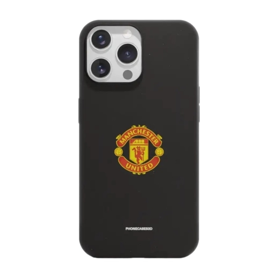 Phonecases3D iPhone 14 Pro Manchester United FC komposterbart cover, sort billede 1