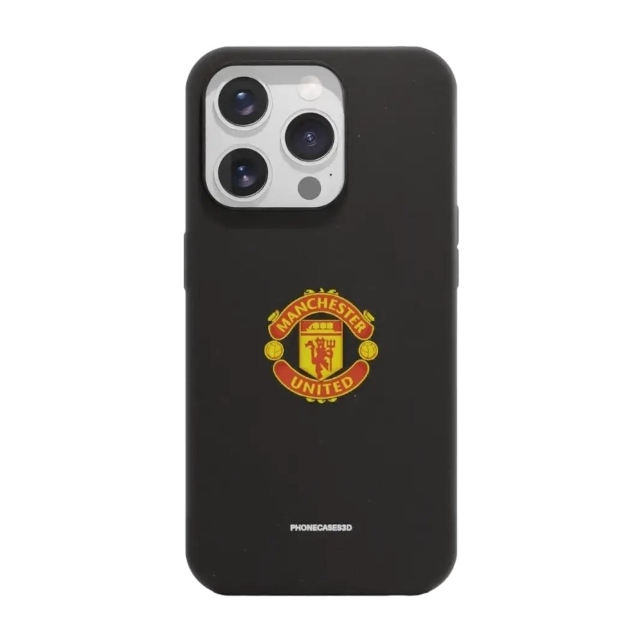 Phonecases3D iPhone 15 Pro Manchester United FC komposterbart cover, sort billede 1