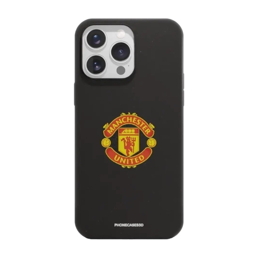 Phonecases3D iPhone 16 Pro Max Manchester United FC komposterbart cover, sort billede 1