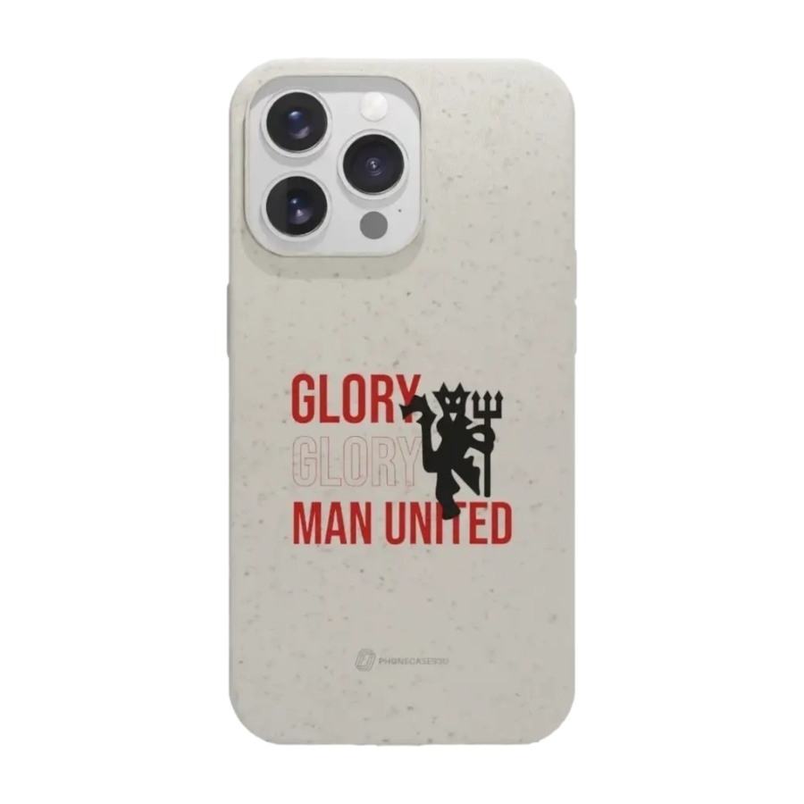 Phonecases3D iPhone 13 Pro Manchester United FC komposterbart cover, hvid billede 1