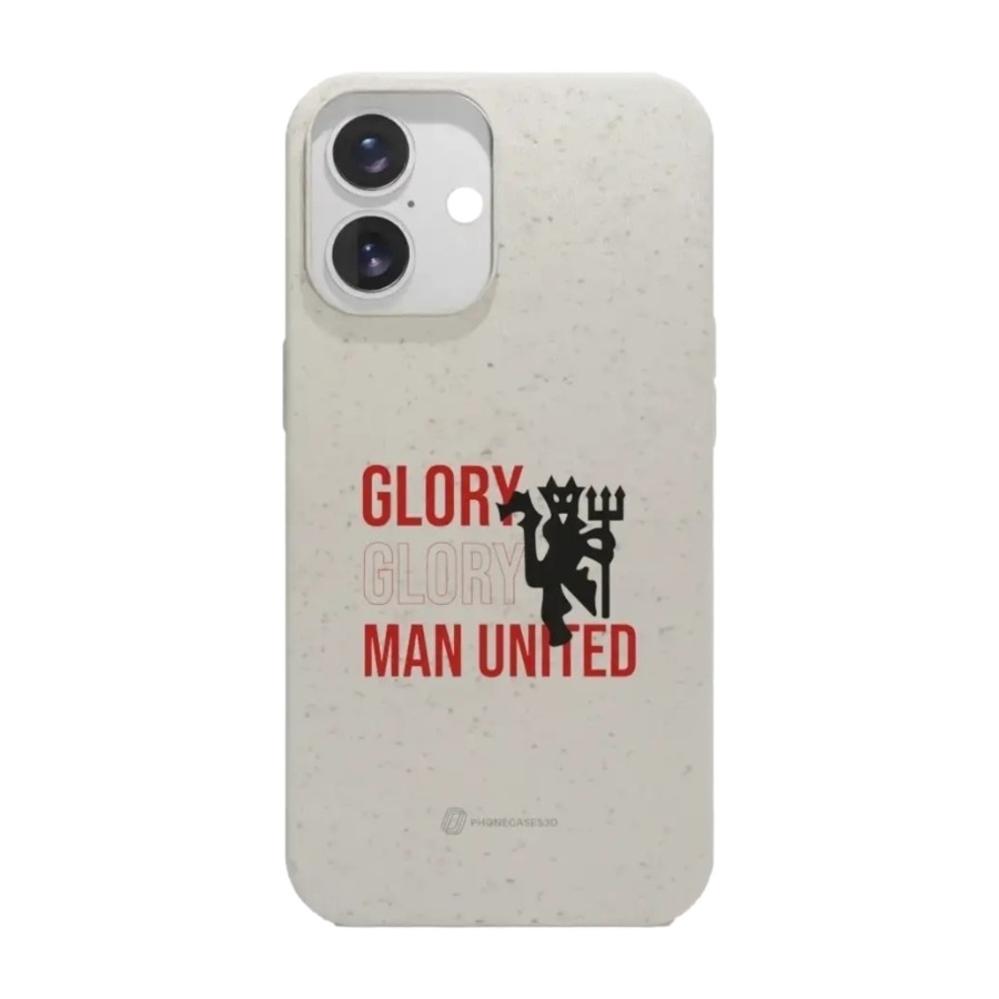 Phonecases3D iPhone 16 Manchester United FC komposterbart cover, hvid billede 1