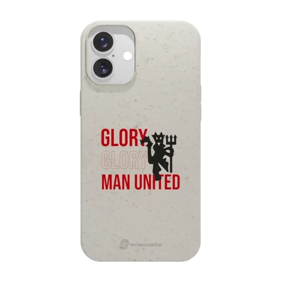 Phonecases3D iPhone 16 Plus Manchester United FC komposterbart cover, hvid billede 1