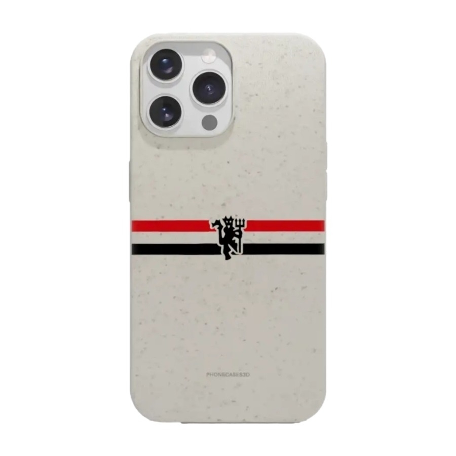 Phonecases3D iPhone 14 Pro Manchester United FC komposterbart cover, hvid billede 1