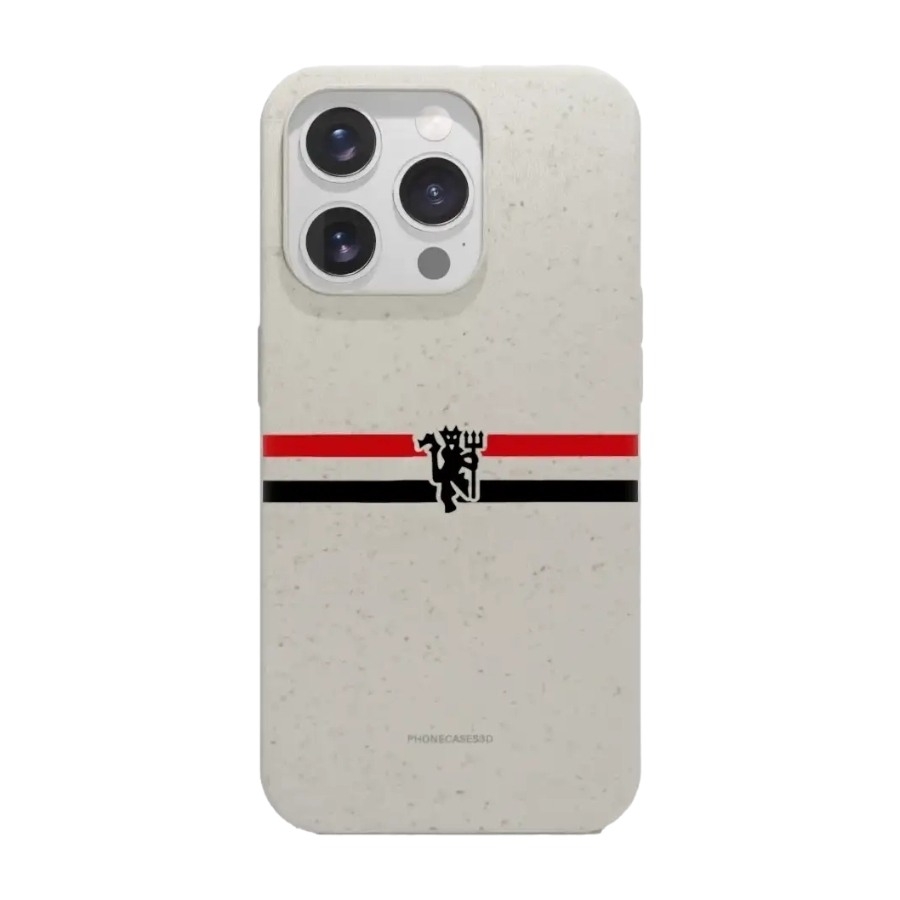 Phonecases3D iPhone 16 Pro Manchester United FC komposterbart cover, hvid billede 1