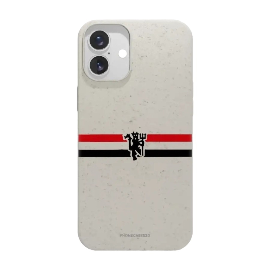 Phonecases3D iPhone 16 Plus Manchester United FC komposterbart cover, hvid billede 1