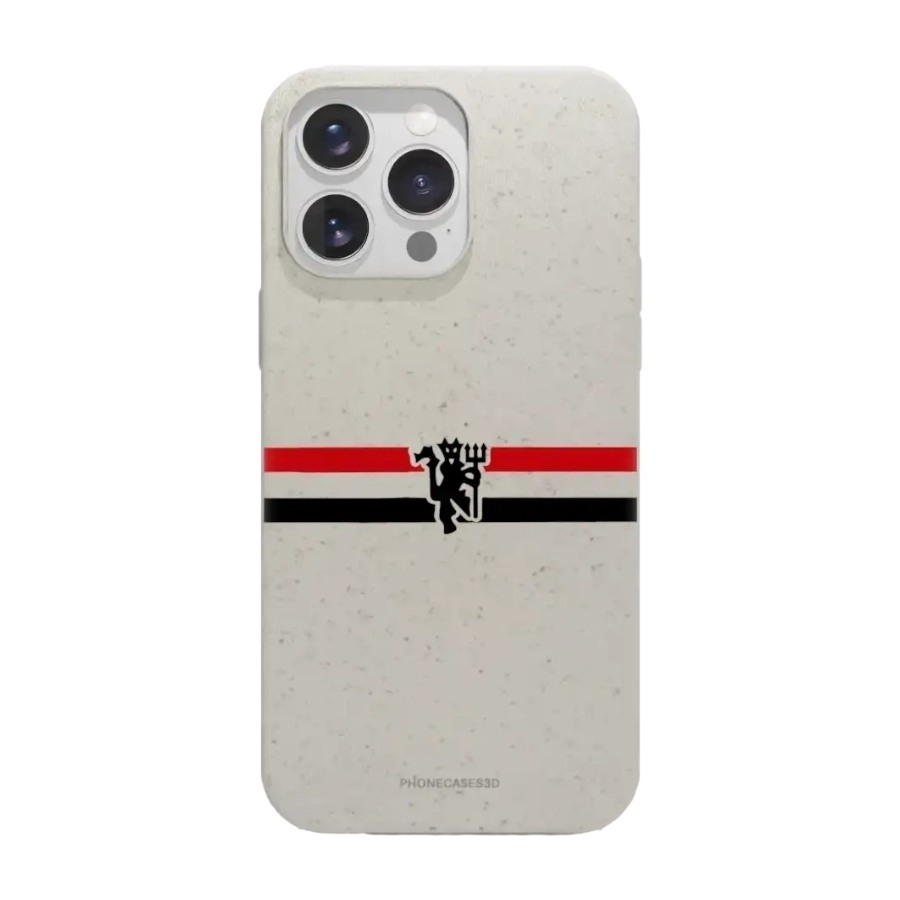 Phonecases3D iPhone 16 Pro Max Manchester United FC komposterbart cover, hvid billede 1