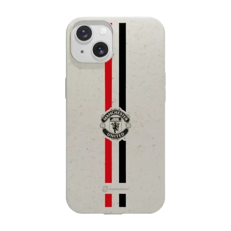 Phonecases3D iPhone 13 Manchester United FC komposterbart cover, hvid billede 1