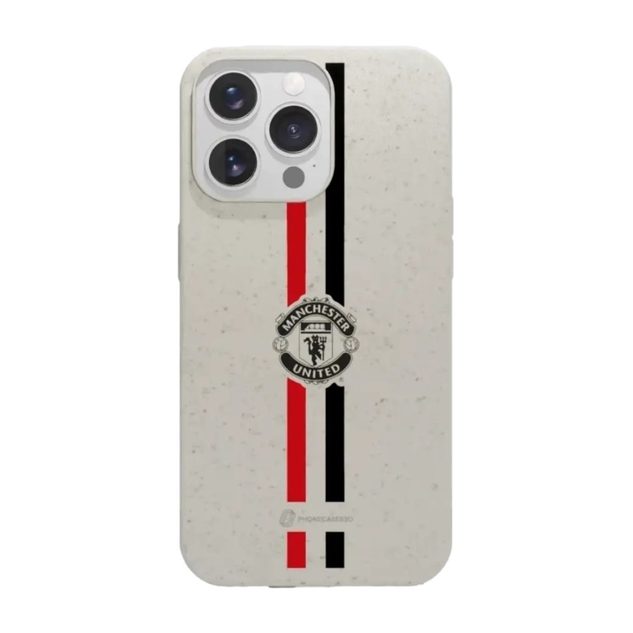 Phonecases3D iPhone 13 Pro Manchester United FC komposterbart cover, hvid billede 1