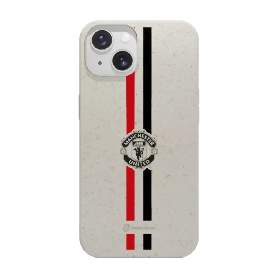 Phonecases3D iPhone 15 Manchester United FC komposterbart cover, hvid billede 1