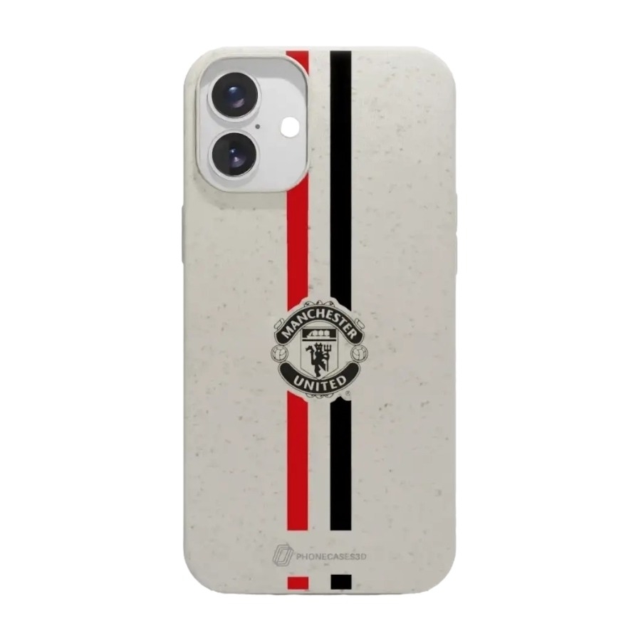 Phonecases3D iPhone 16 Plus Manchester United FC komposterbart cover, hvid billede 1