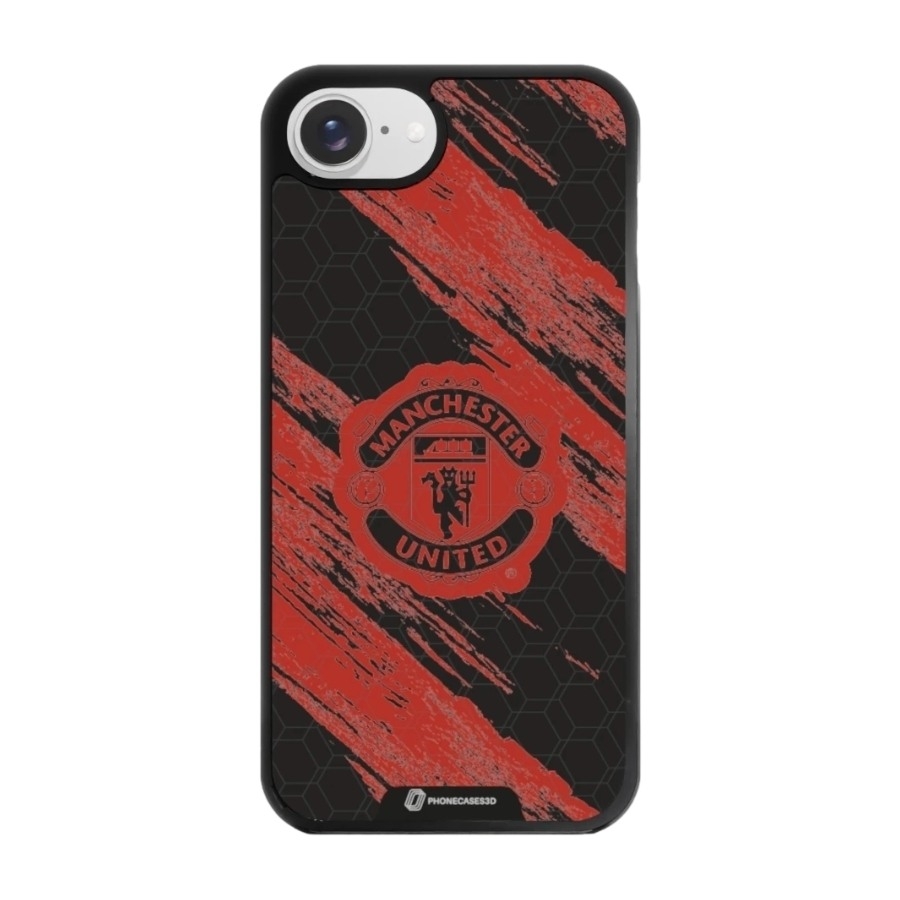 Phonecases3D iPhone 17e/16e Manchester United FC 3D mobilcover, sort billede 1