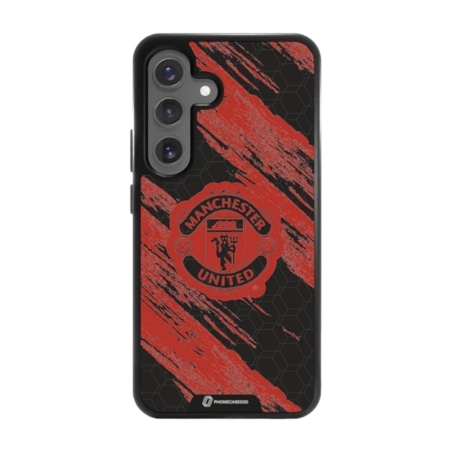 Phonecases3D Samsung Galaxy S25 Manchester United FC 3D mobilcover, sort billede 1
