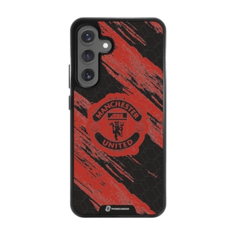 Phonecases3D Samsung Galaxy S25+ Manchester United FC 3D mobilcover, sort billede 1