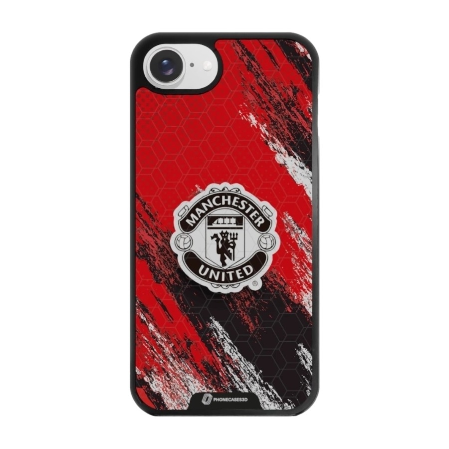 Phonecases3D iPhone 17e/16e Manchester United FC 3D mobilcover, sort billede 1