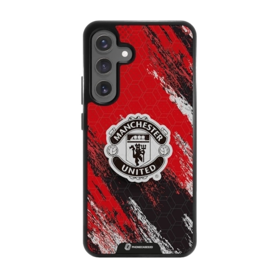 Phonecases3D Samsung Galaxy S25+ Manchester United FC 3D mobilcover, sort billede 1