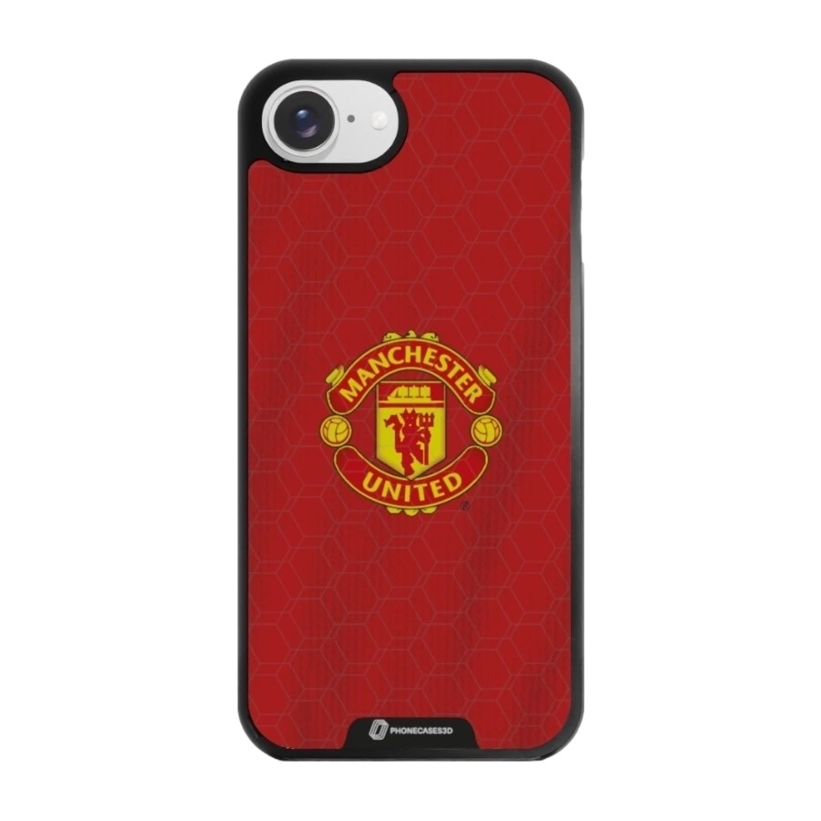 Phonecases3D iPhone 17e/16e Manchester United FC 3D mobilcover, sort billede 1