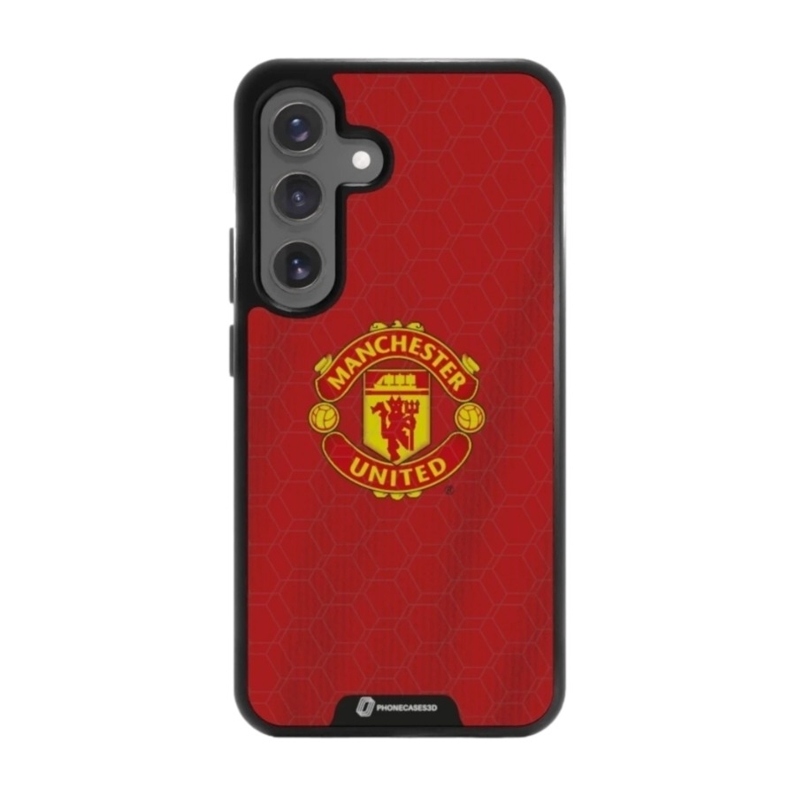 Phonecases3D Samsung Galaxy S25 Manchester United FC 3D mobilcover, sort billede 1