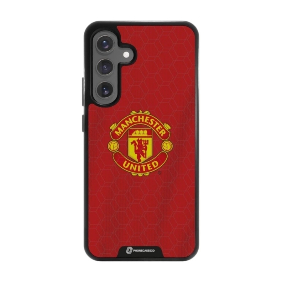 Phonecases3D Samsung Galaxy S25+ Manchester United FC 3D mobilcover, sort billede 1