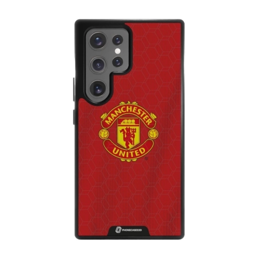 Phonecases3D Samsung Galaxy S25 Ultra Manchester United FC 3D mobilcover, sort billede 1