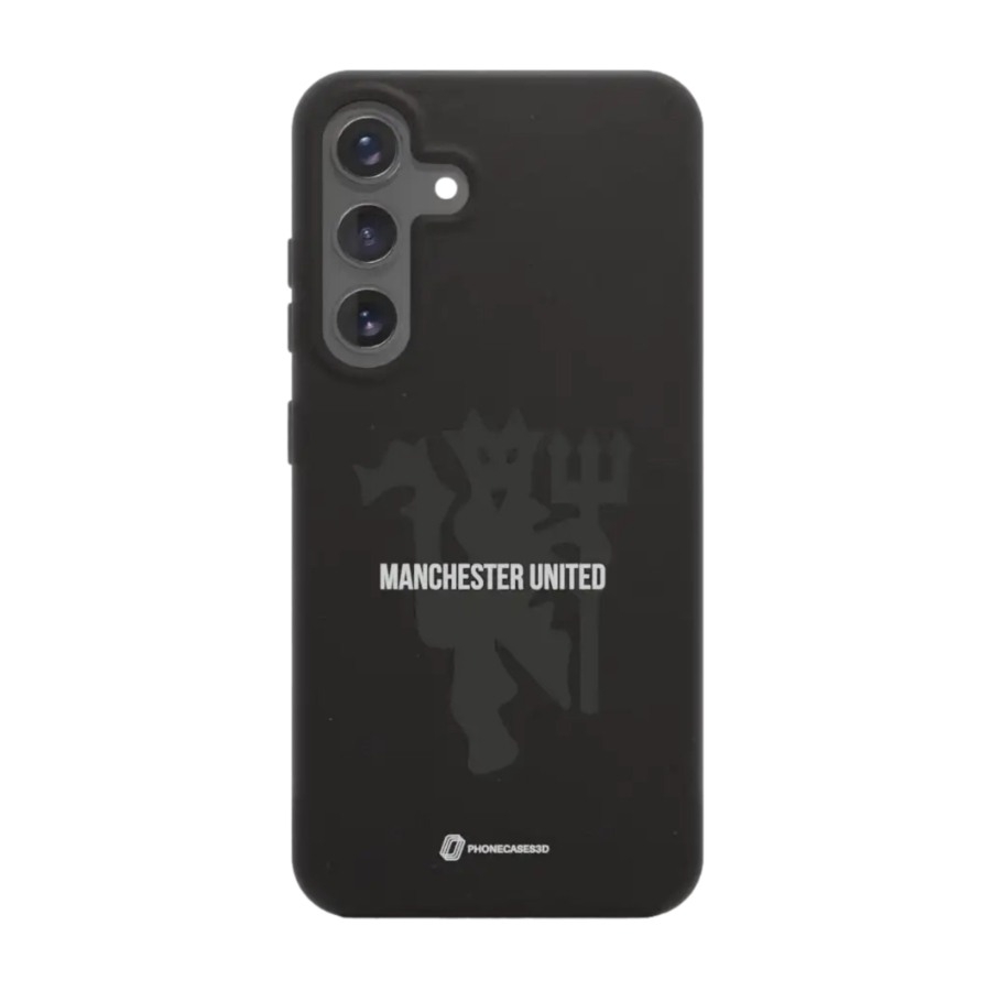 Phonecases3D Samsung Galaxy S25+ Manchester United FC komposterbart cover, sort billede 1