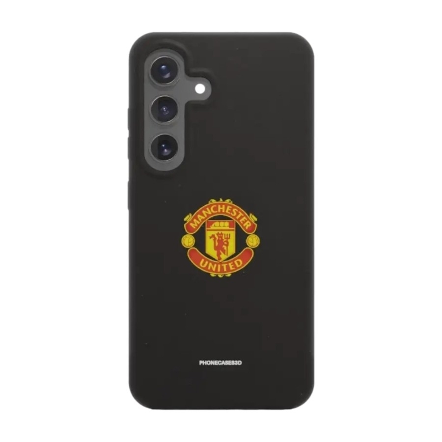 Phonecases3D Samsung Galaxy S25 Manchester United FC komposterbart cover, sort billede 1