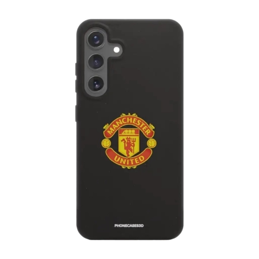 Phonecases3D Samsung Galaxy S25+ Manchester United FC komposterbart cover, sort billede 1