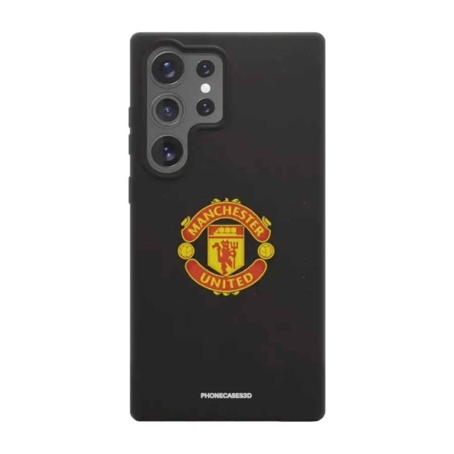 Phonecases3D Samsung Galaxy S25 Ultra Manchester United FC komposterbart cover, sort billede 1