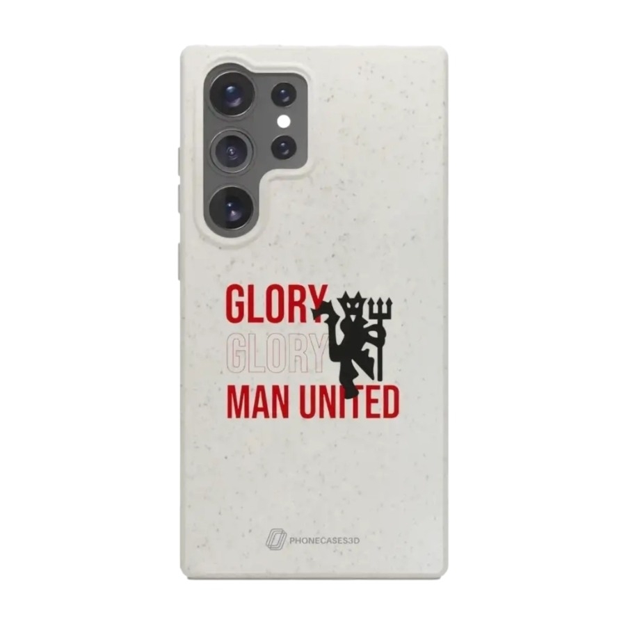 Phonecases3D Samsung Galaxy S25 Ultra Manchester United FC komposterbart cover, hvid billede 1