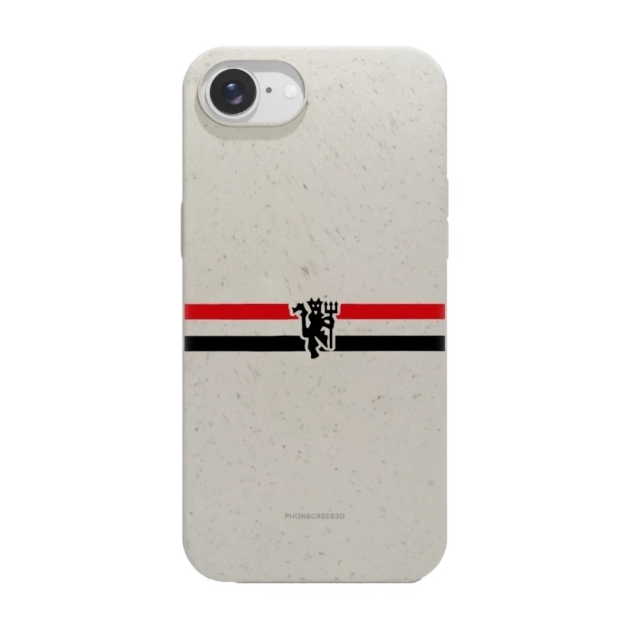 Phonecases3D iPhone 17e/16e Manchester United FC komposterbart cover, hvid billede 1