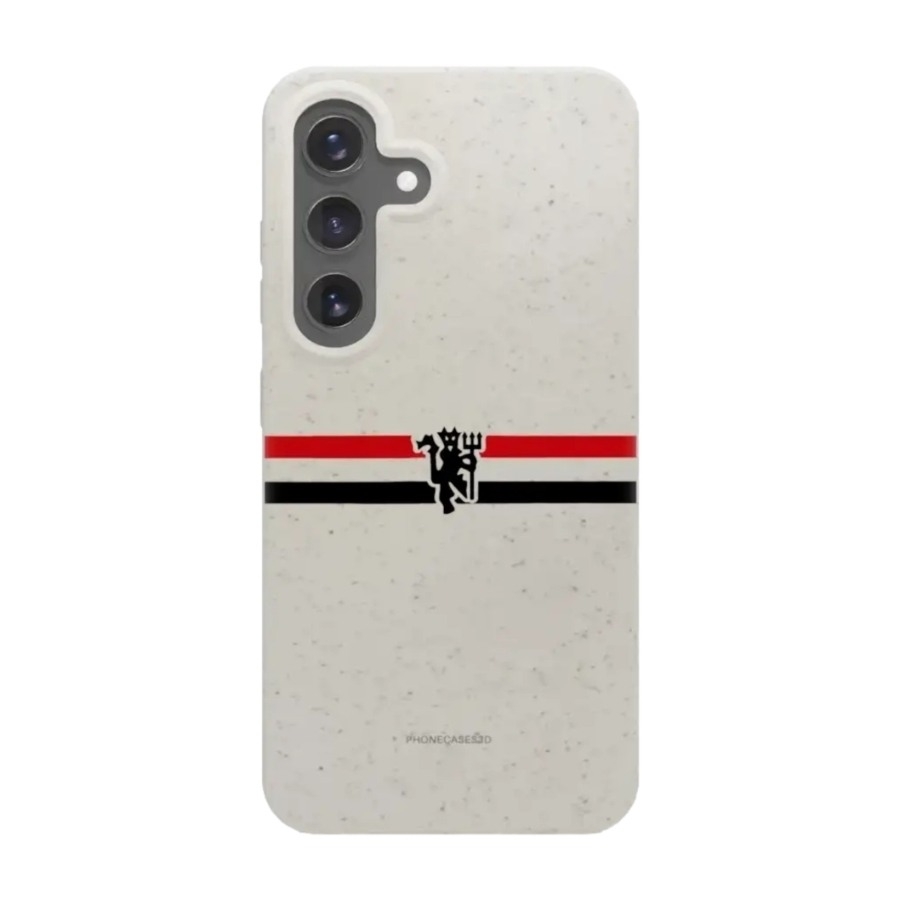 Phonecases3D Samsung Galaxy S25 Manchester United FC komposterbart cover, hvid billede 1