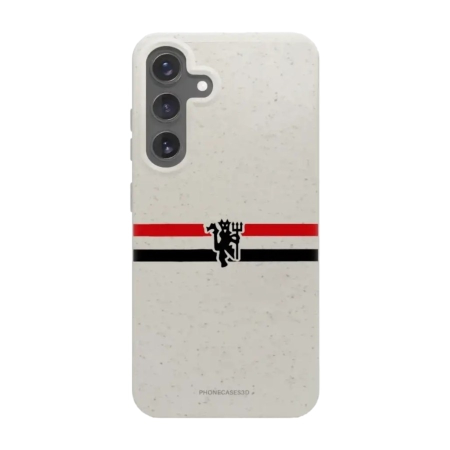 Phonecases3D Samsung Galaxy S25+ Manchester United FC komposterbart cover, hvid billede 1