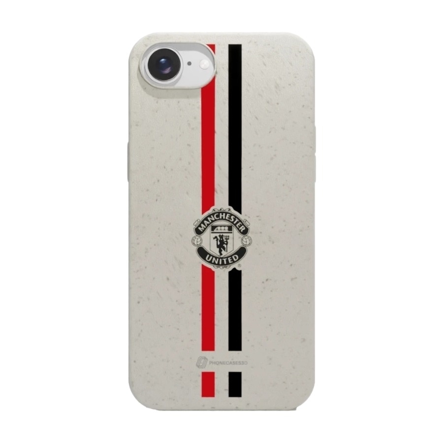 Phonecases3D iPhone 17e/16e Manchester United FC komposterbart cover, hvid billede 1