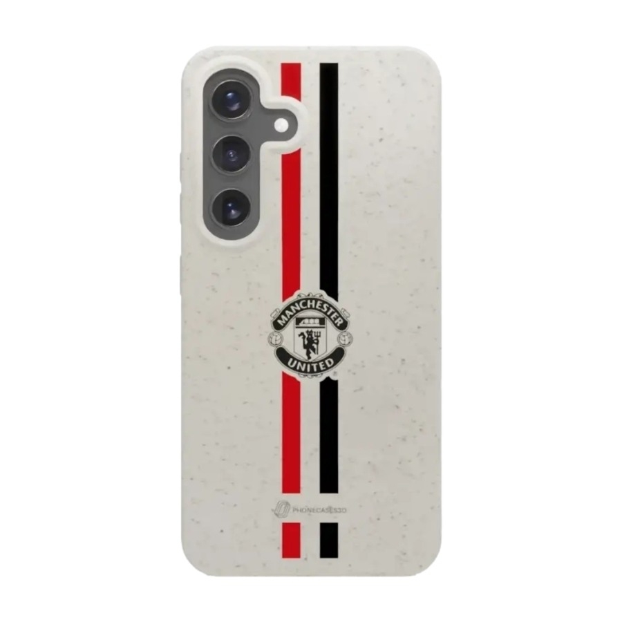 Phonecases3D Samsung Galaxy S25 Manchester United FC komposterbart cover, hvid billede 1