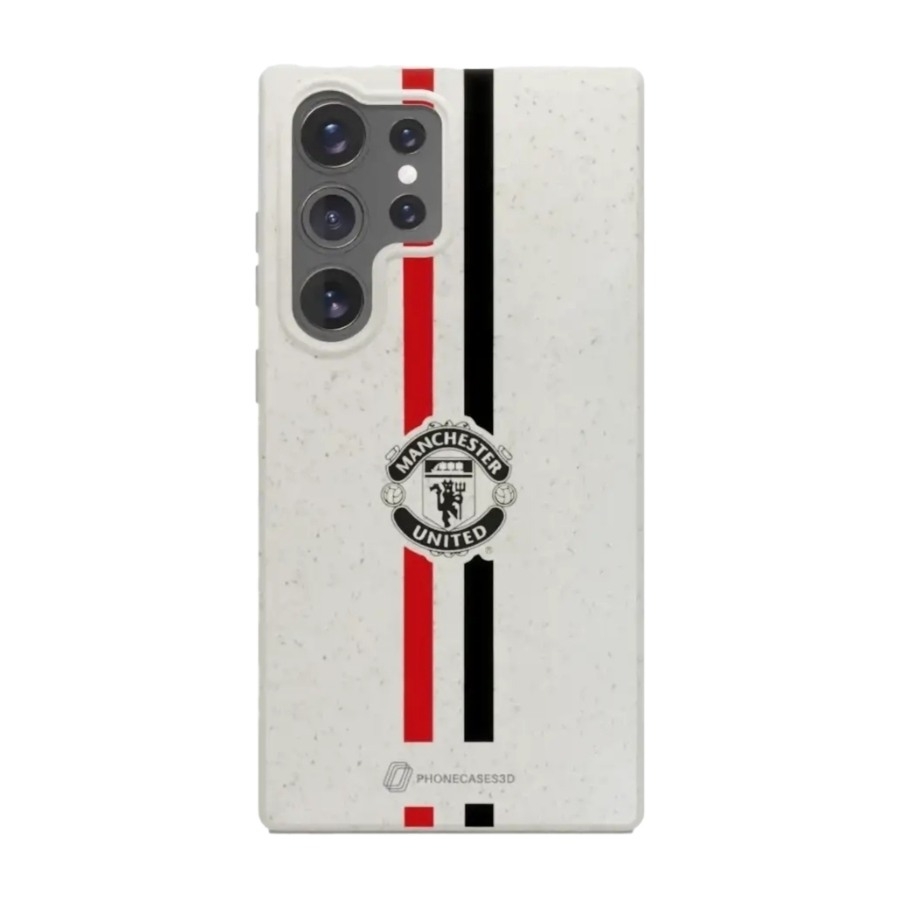 Phonecases3D Samsung Galaxy S25 Ultra Manchester United FC komposterbart cover, hvid billede 1