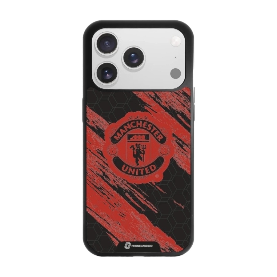 Phonecases3D iPhone 17 Pro Manchester United FC 3D mobilcover, sort billede 1