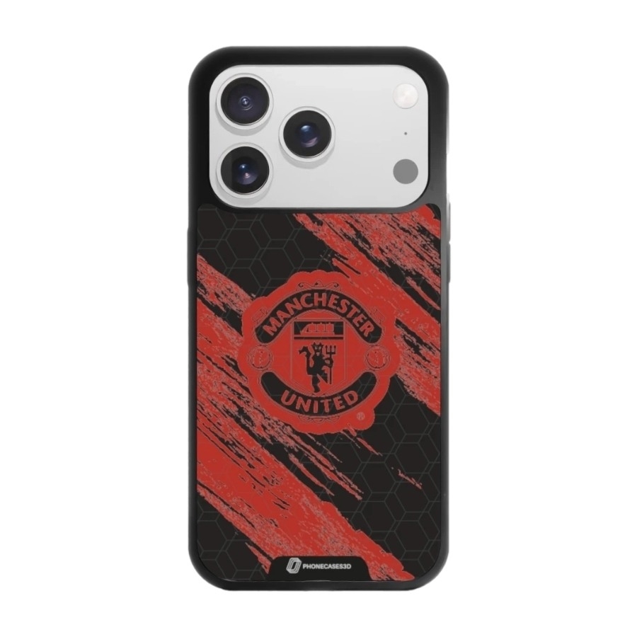 Phonecases3D iPhone 17 Pro Max Manchester United FC 3D mobilcover, sort billede 1